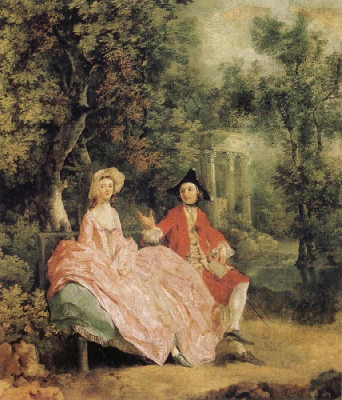 Thomas Gainsborough Lady and Gentleman in a Landscape china oil painting image